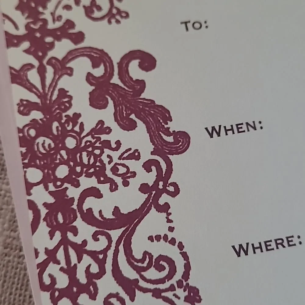 Invitation cards quantity 8 card envelopes party invite mail get together cream